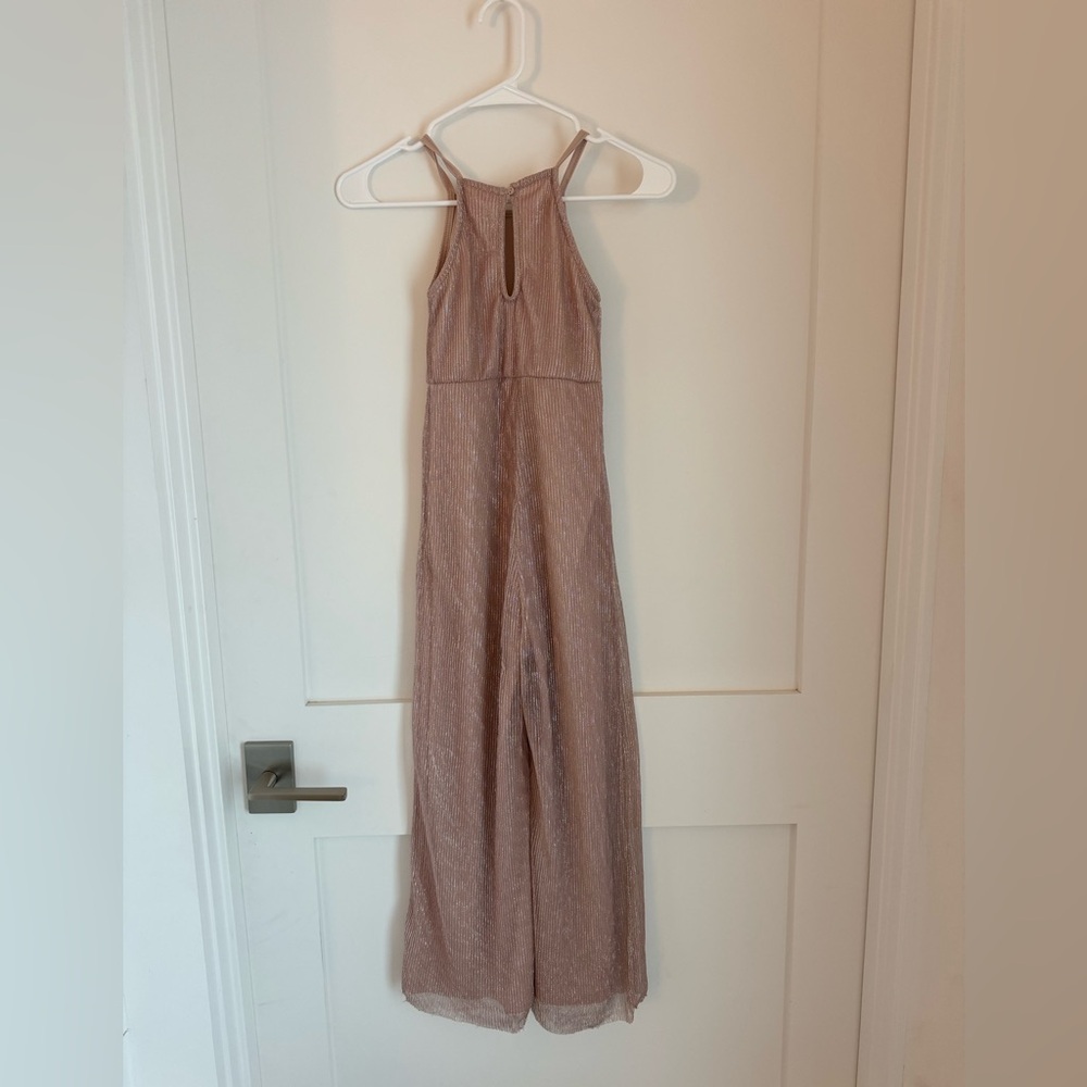 H&M rose sparkle jump suit.
